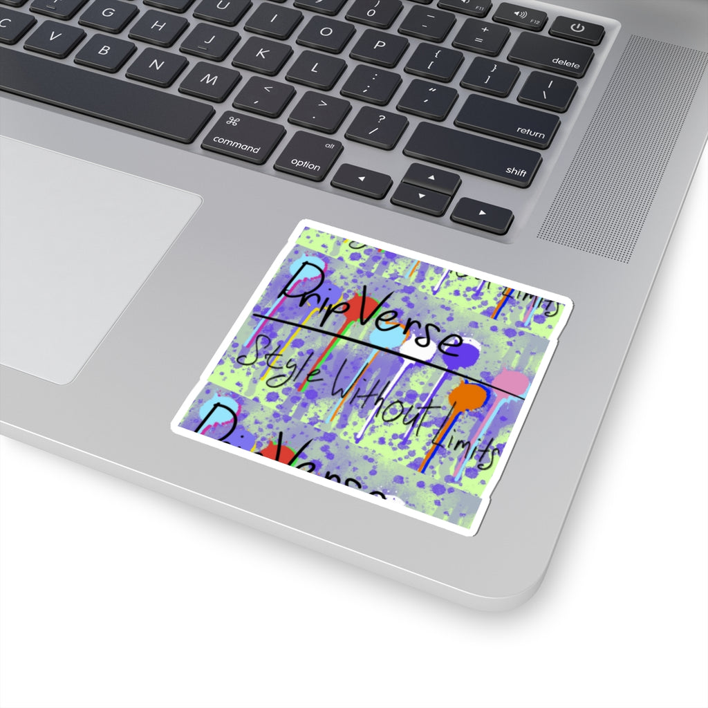 Kiss-Cut Sticker — DripVerse ‘Style Without Limits’ Colorful Graffiti Laptop Decal