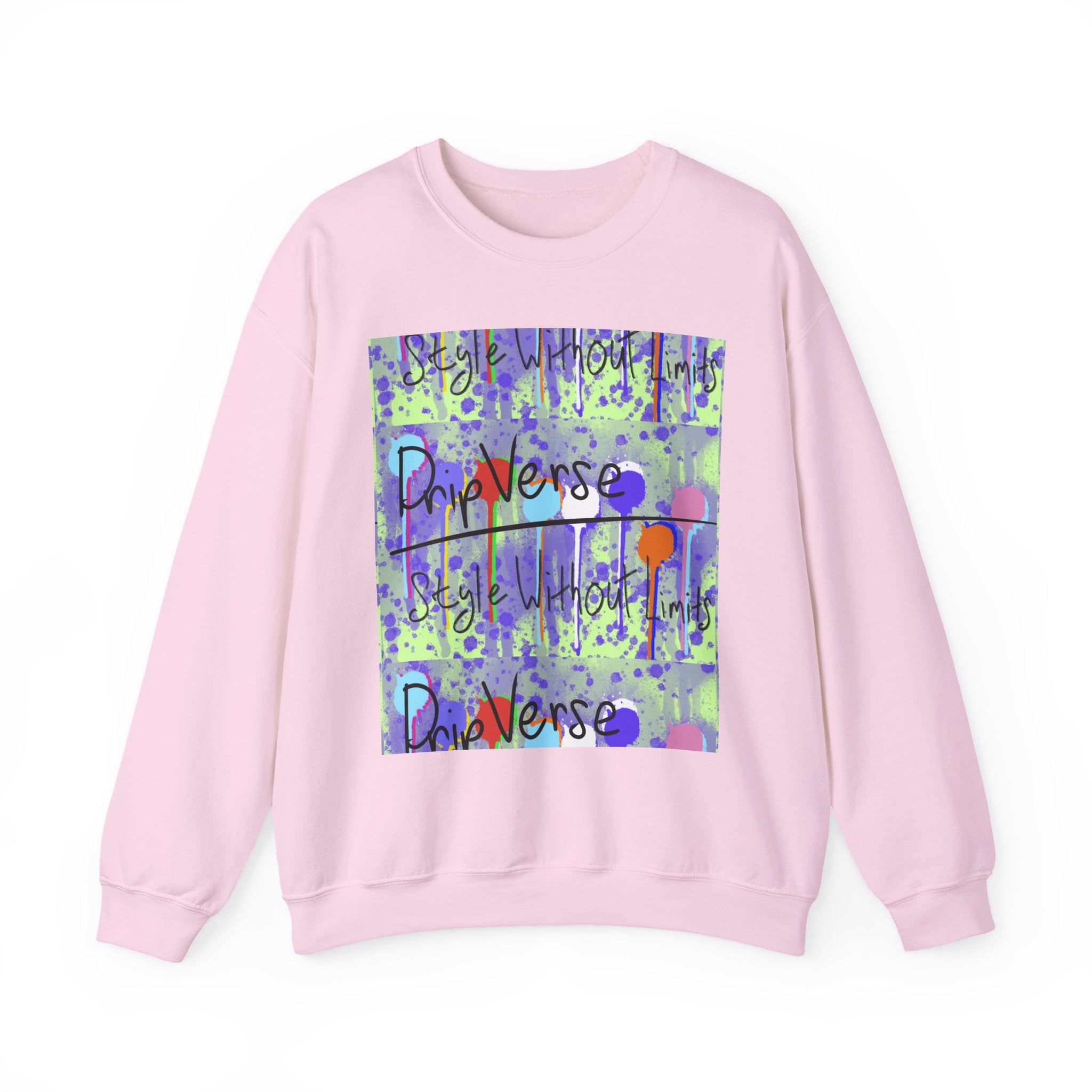 DripVerse Graffiti Crewneck Sweatshirt — Abstract Street Art Design