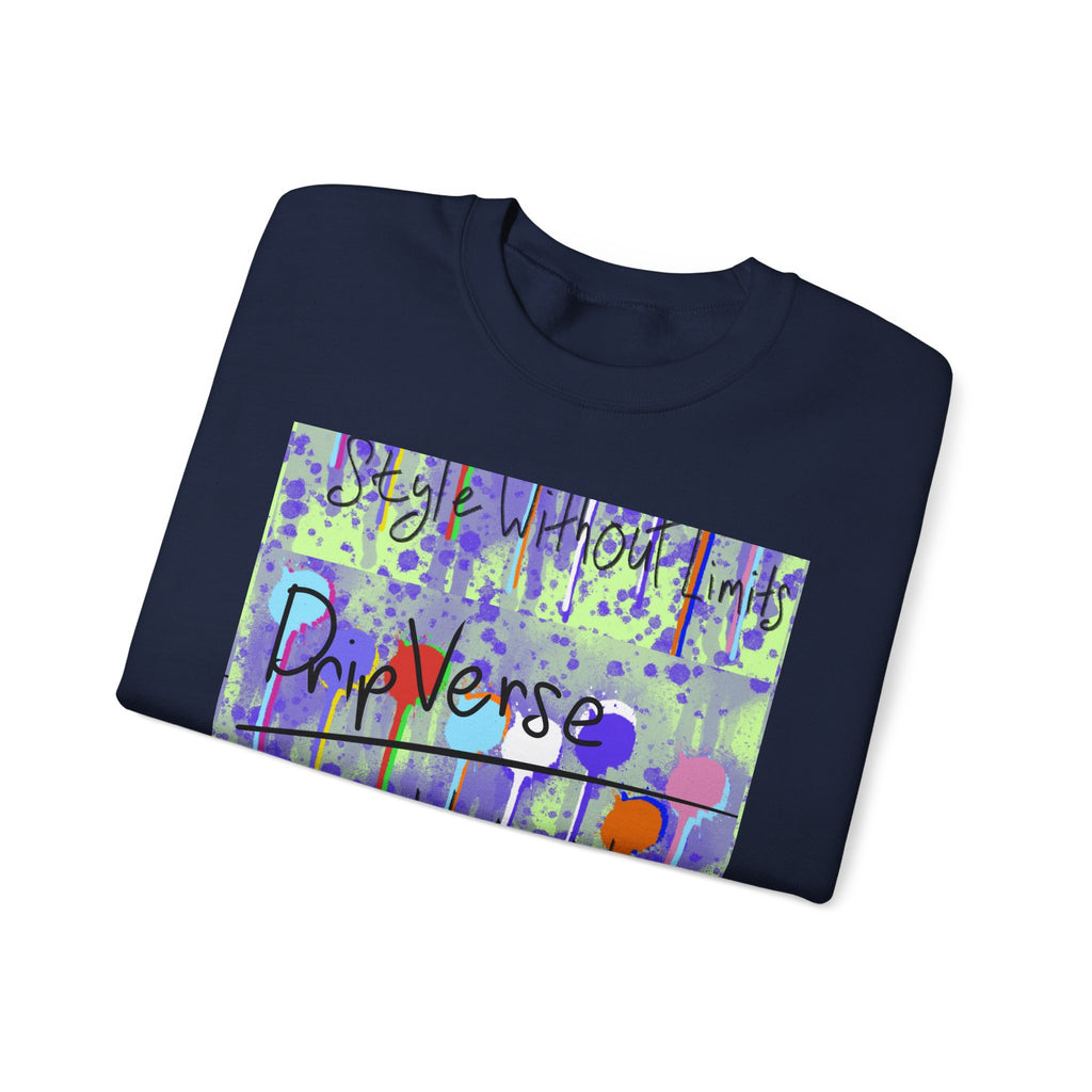 DripVerse Graffiti Crewneck Sweatshirt — Abstract Street Art Design