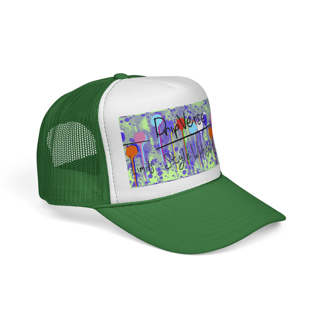 Trucker Cap — Colorful Drip Art “ProVerse” Graphic