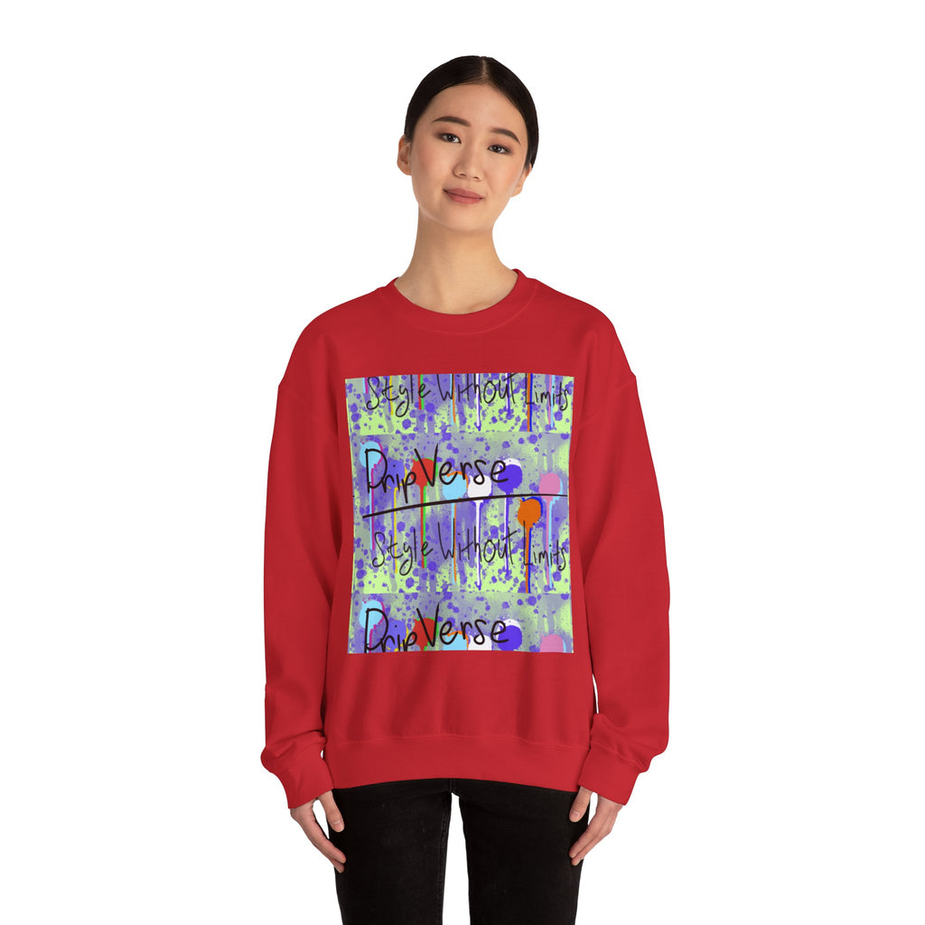 DripVerse Graffiti Crewneck Sweatshirt — Abstract Street Art Design