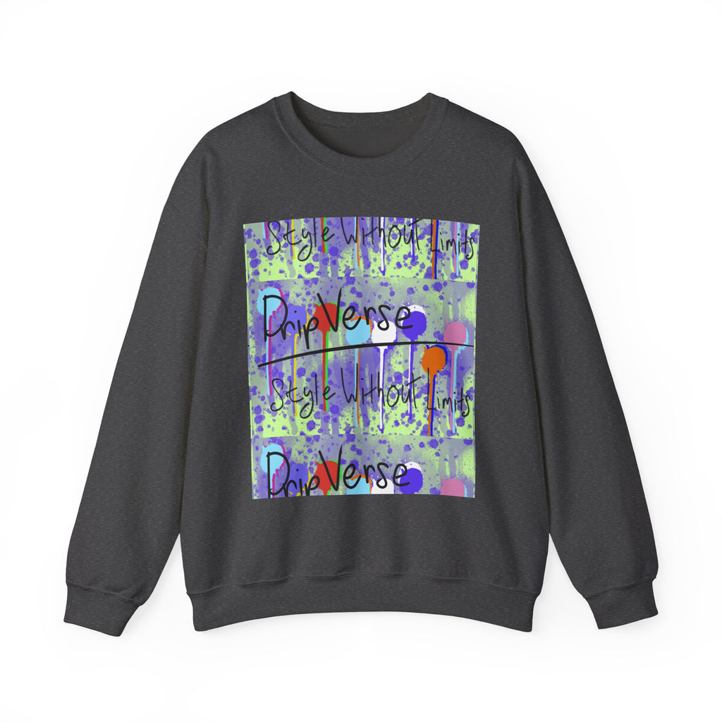 DripVerse Graffiti Crewneck Sweatshirt — Abstract Street Art Design