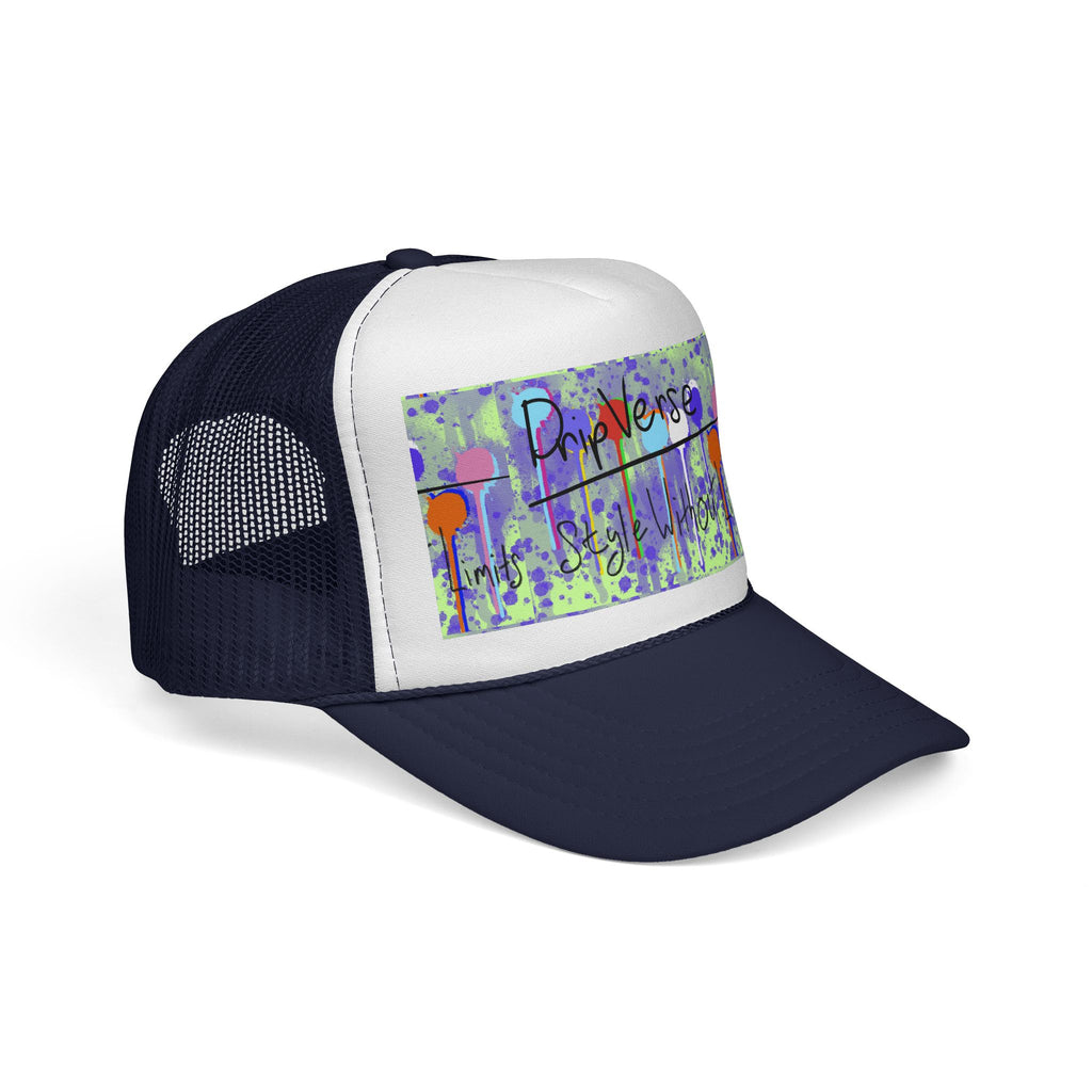 Trucker Cap — Colorful Drip Art “ProVerse” Graphic