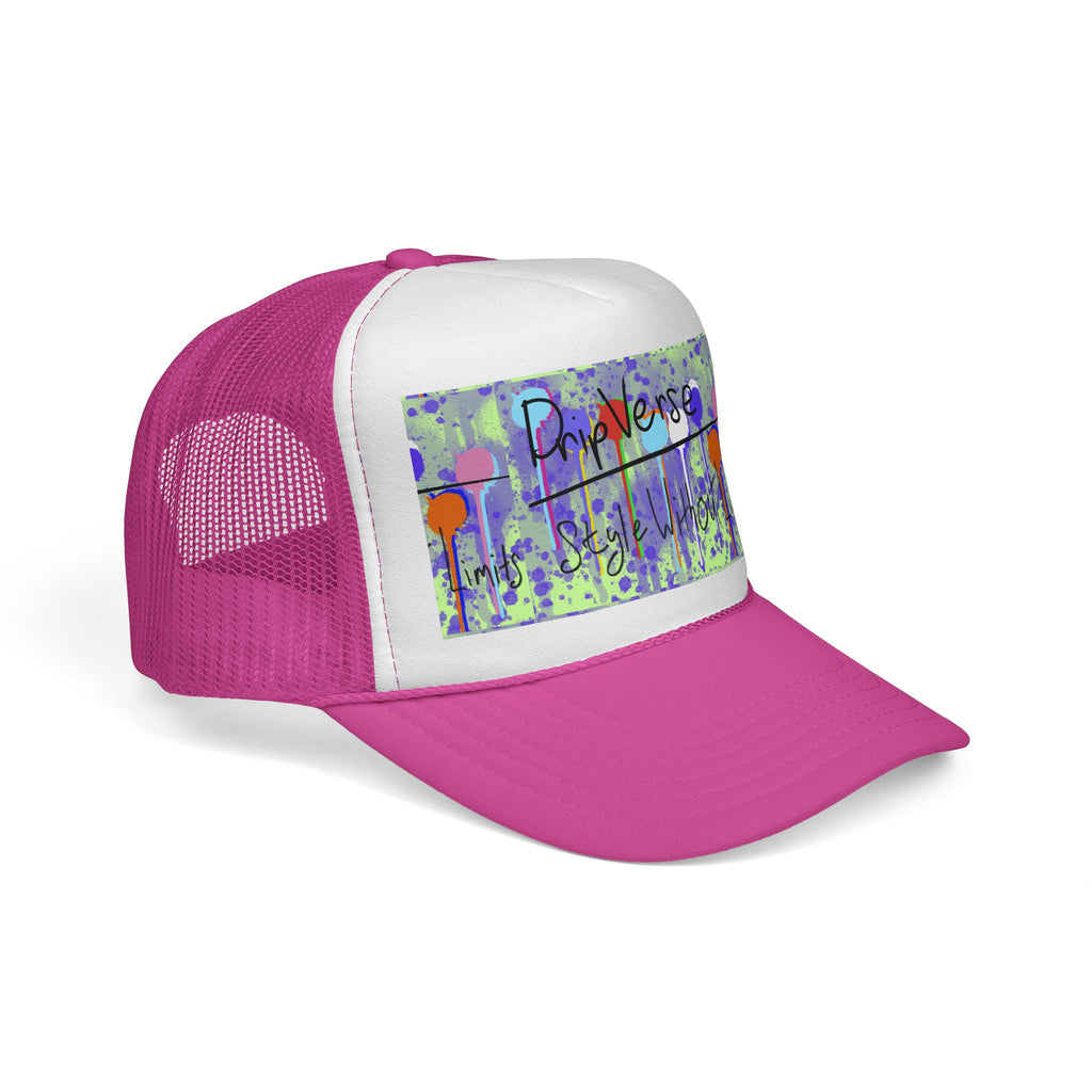 Trucker Cap — Colorful Drip Art “ProVerse” Graphic