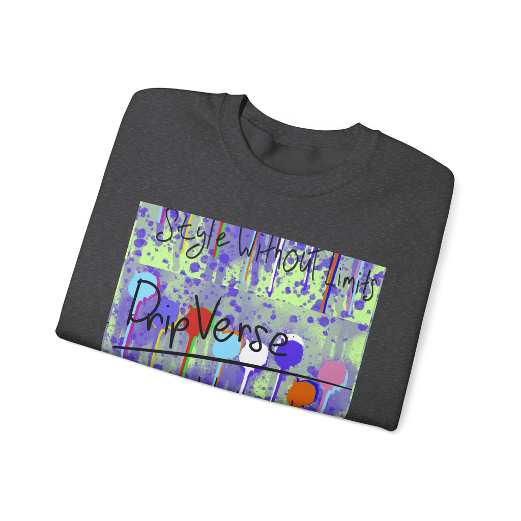 DripVerse Graffiti Crewneck Sweatshirt — Abstract Street Art Design