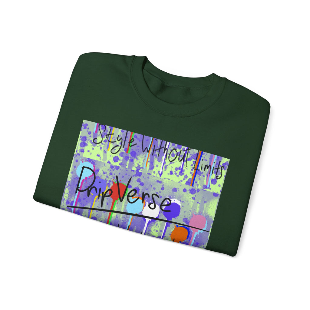 DripVerse Graffiti Crewneck Sweatshirt — Abstract Street Art Design