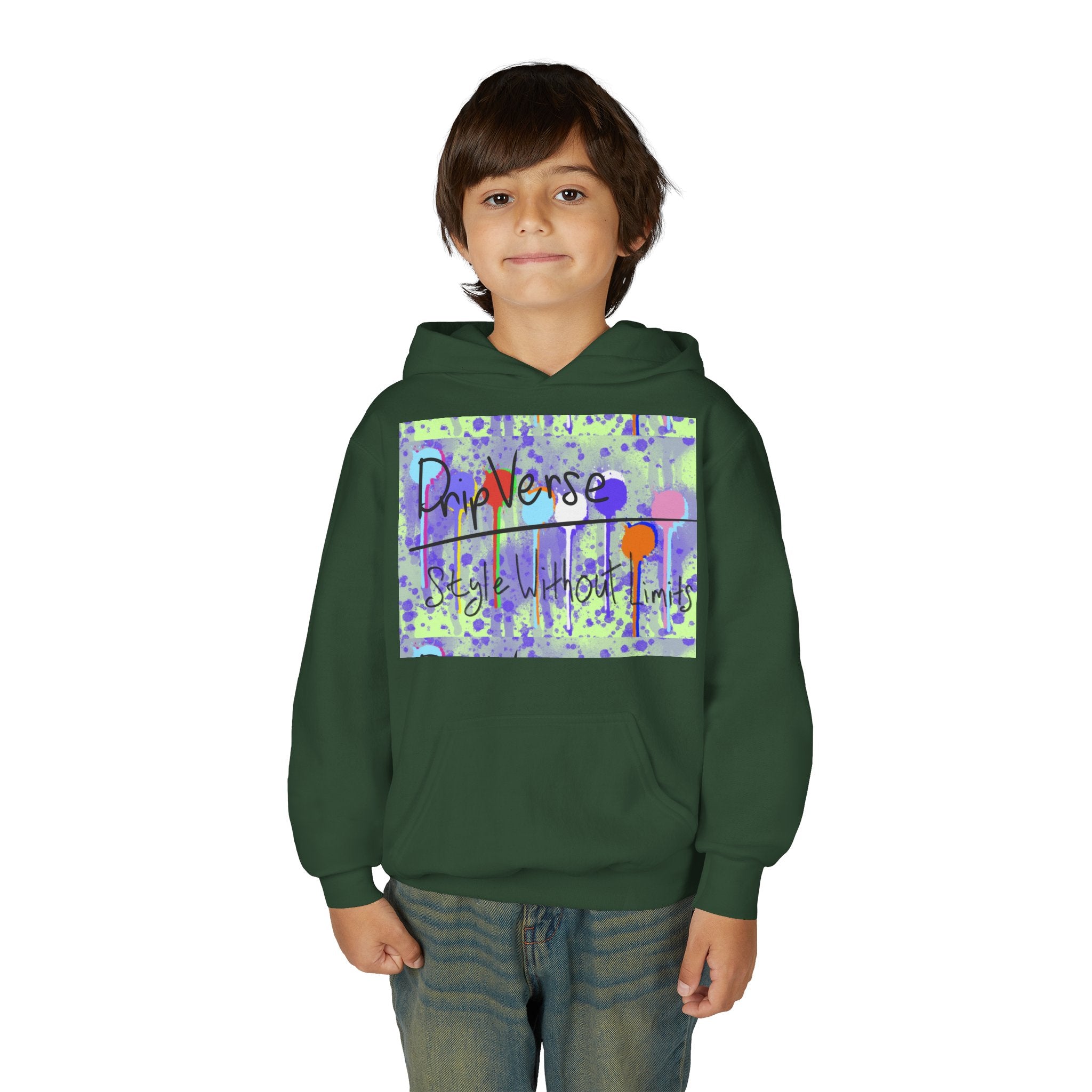 Youth Hoodie - DripVerse Logo