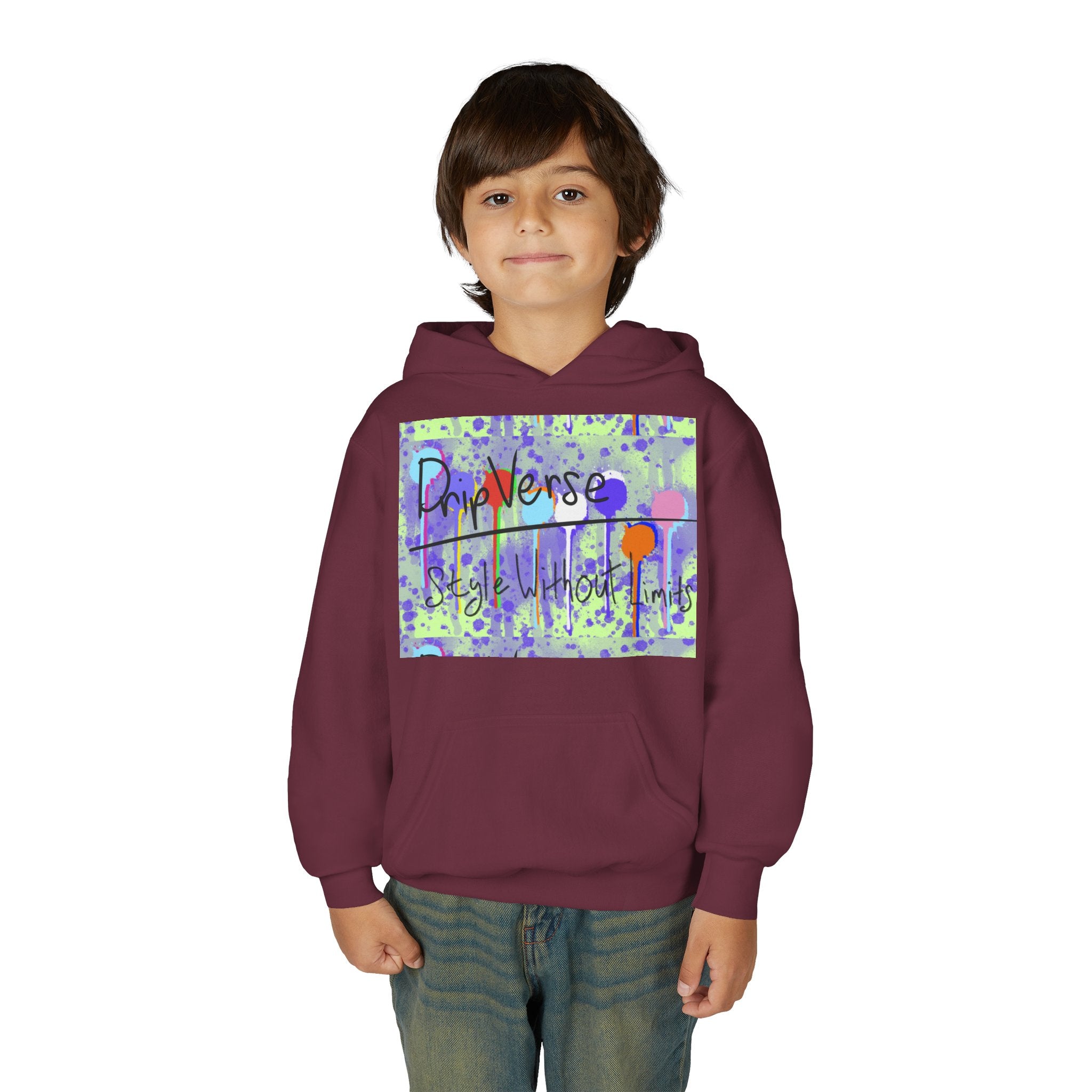 Youth Hoodie - DripVerse Logo