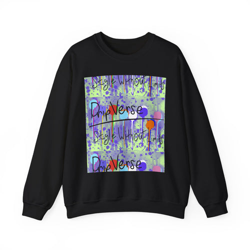 DripVerse Graffiti Crewneck Sweatshirt — Abstract Street Art Design