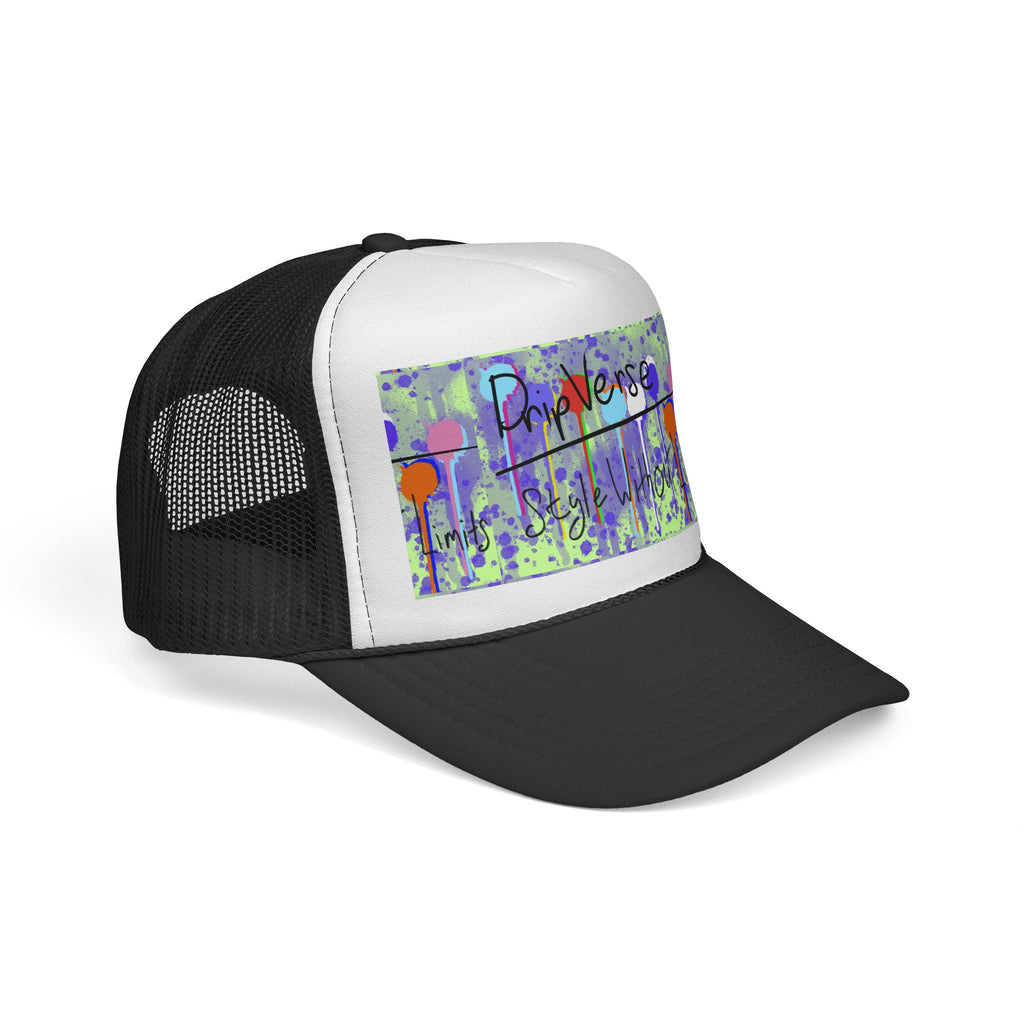Trucker Cap — Colorful Drip Art “ProVerse” Graphic