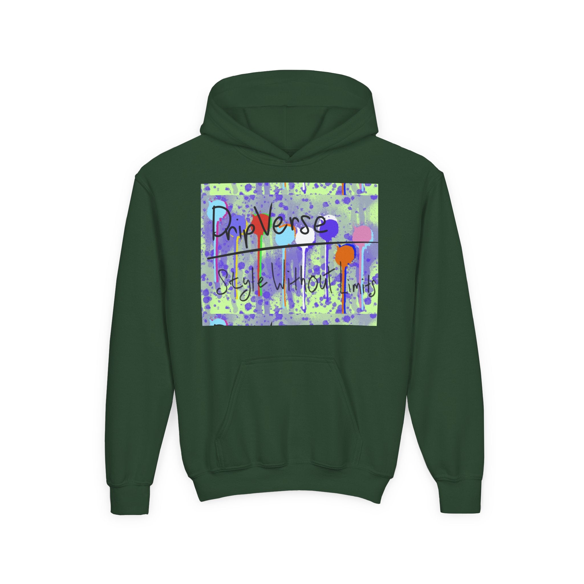 Youth Hoodie - DripVerse Logo